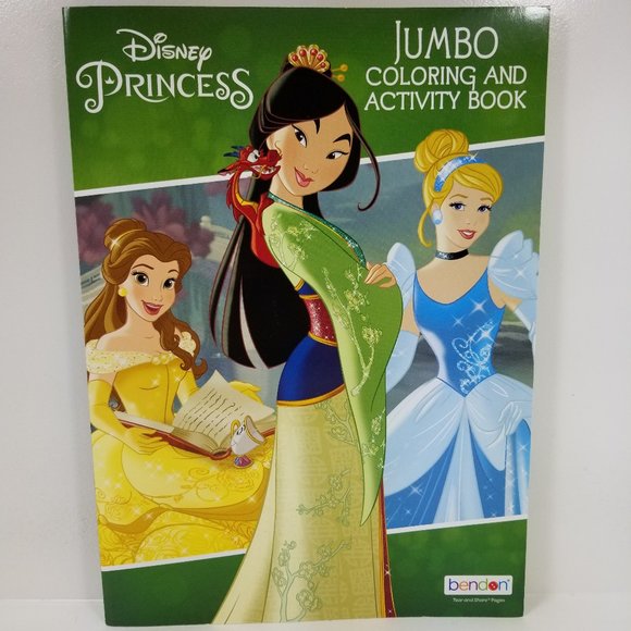 Disney Princess Jumbo Coloring Activity book - Picture 1 of 6